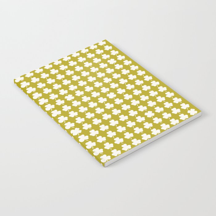 Clovers XX Chartreuse Botanical Pattern Notebook Gallery Image 2