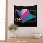 Memphis pattern 39 - 80s / 90s Retro Wall Tapestry Gallery Image 2