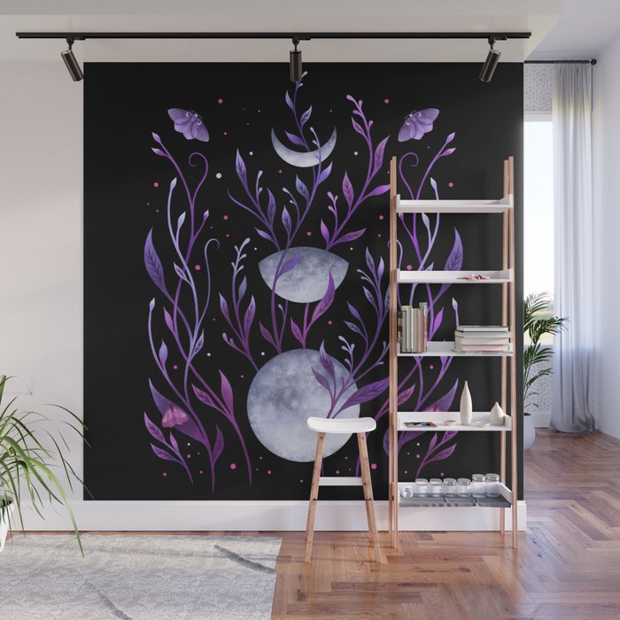 Phase & Grow - Purple Wall Mural Gallery Image 1