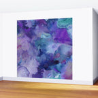 Abstract Colorful Purple Watercolor Wall Mural Gallery Image 2
