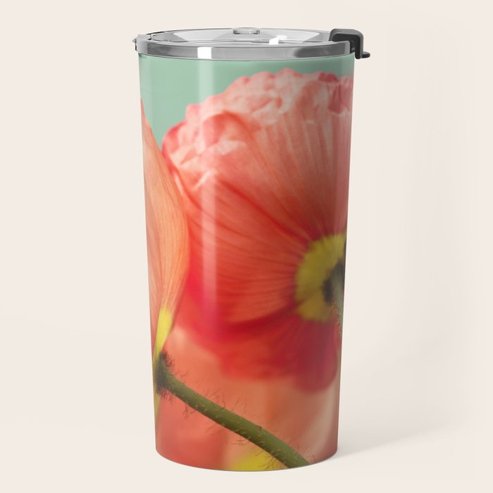 Pastel Poppy # Travel Mug Gallery Image 2