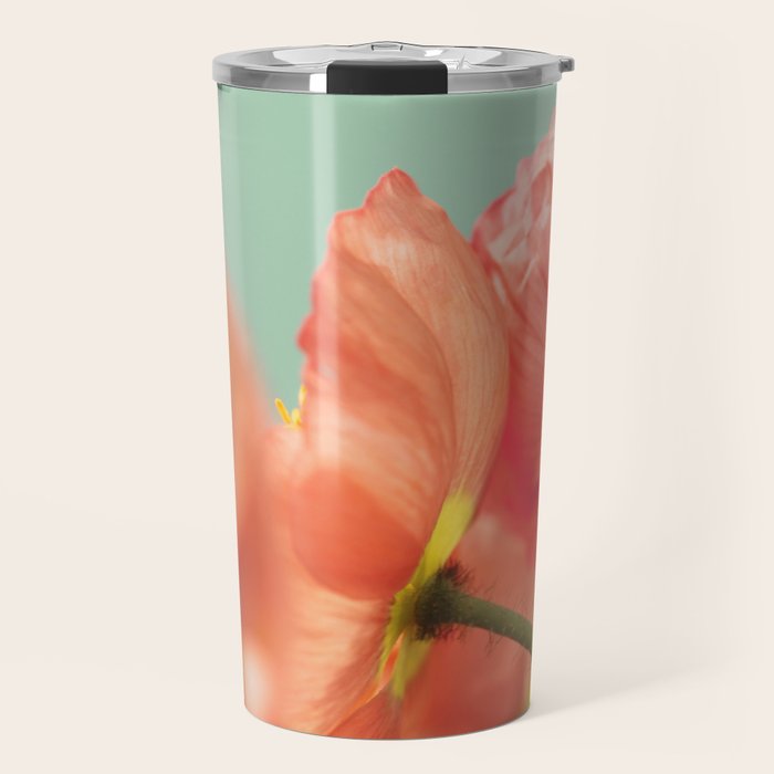 Pastel Poppy # Travel Mug Gallery Image 1