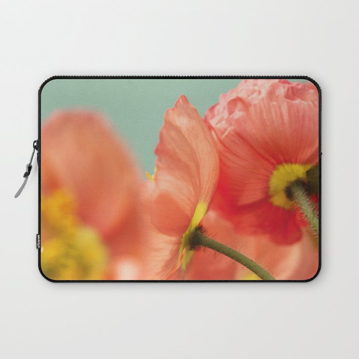 Pastel Poppy # Laptop Sleeve Gallery Image 1