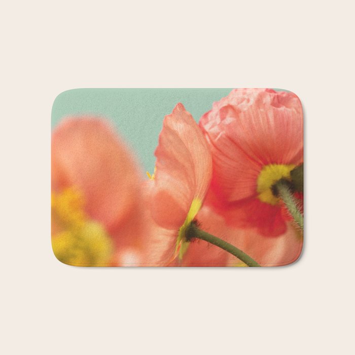 Pastel Poppy # Bath Mat Gallery Image 1