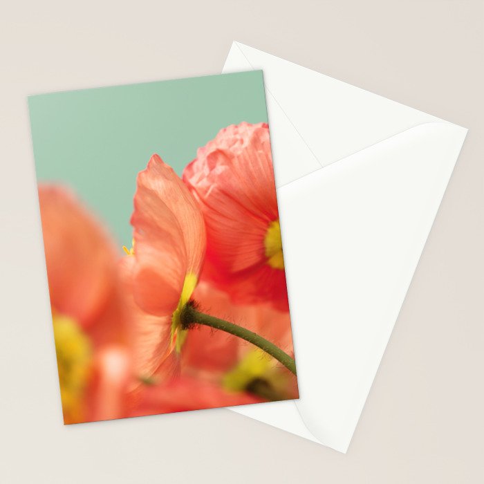 Pastel Poppy # Stationery Card Gallery Image 2