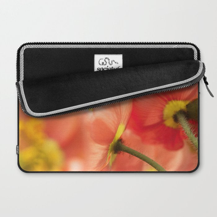 Pastel Poppy # Laptop Sleeve Gallery Image 2