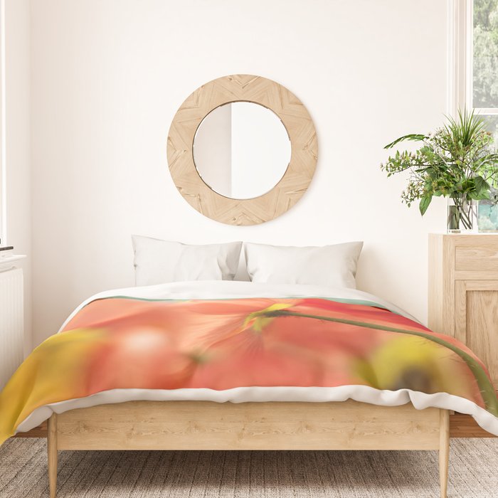 Pastel Poppy # Duvet Cover Gallery Image 3