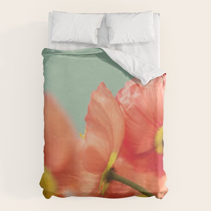 Pastel Poppy # Duvet Cover Gallery Image 1