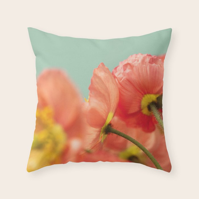 Pastel Poppy # Throw Pillow Gallery Image 6