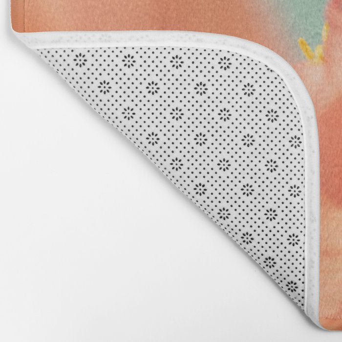 Pastel Poppy # Bath Mat Gallery Image 2