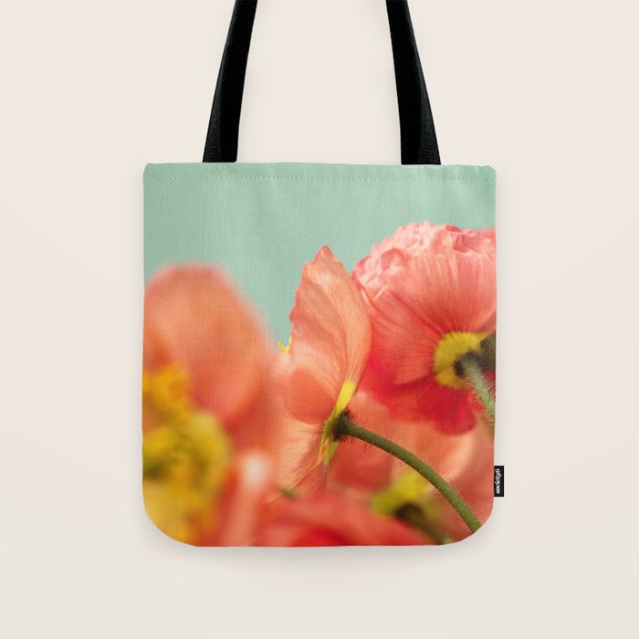 Pastel Poppy # Tote Bag Gallery Image 1