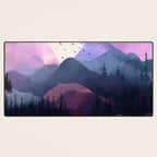 Misty Mountain Morning Desk Mat Gallery Image 3
