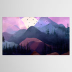 Misty Mountain Morning Tablecloth Gallery Image 2
