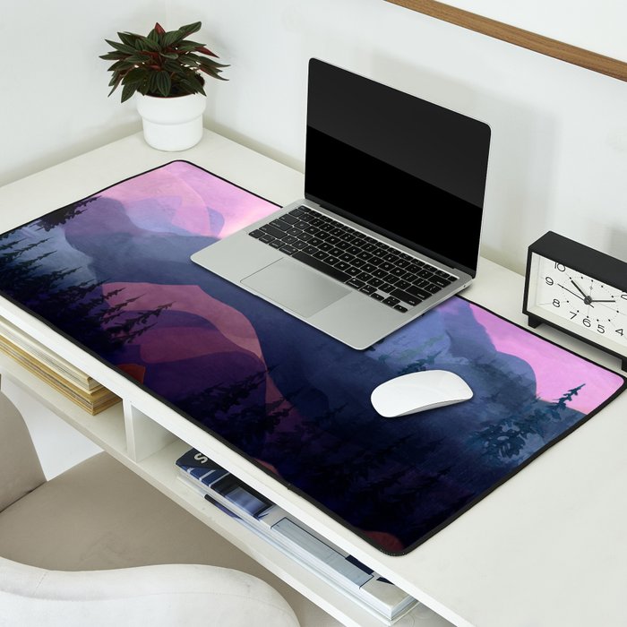 Misty Mountain Morning Desk Mat Gallery Image 2