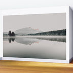 Misty Lake Wall Mural Gallery Image 2