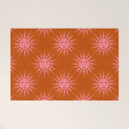 Freckled Suns - pink and rust Welcome Mat Gallery Image 1