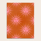 Freckled Suns - pink and rust Notebook Gallery Image 4