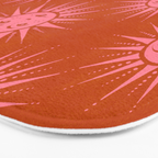 Freckled Suns - pink and rust Bath Mat Gallery Image 3