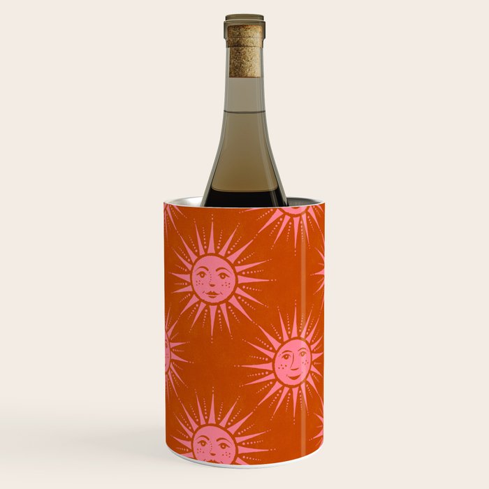Freckled Suns - pink and rust Wine Chiller Gallery Image 2