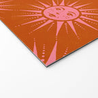 Freckled Suns - pink and rust Welcome Mat Gallery Image 2