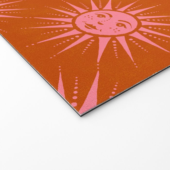 Freckled Suns - pink and rust Welcome Mat Gallery Image 2