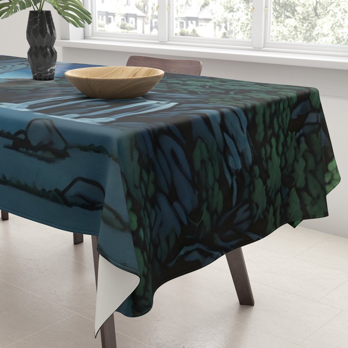 Night Walking at Goki - Nature Landscape Tablecloth Gallery Image 3