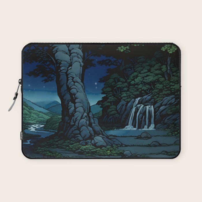 Night Walking at Goki - Nature Landscape Laptop Sleeve Gallery Image 1
