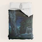 Night Walking at Goki - Nature Landscape Duvet Cover Gallery Image 6