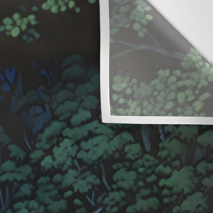 Night Walking at Goki - Nature Landscape Wall Tapestry Gallery Image 3