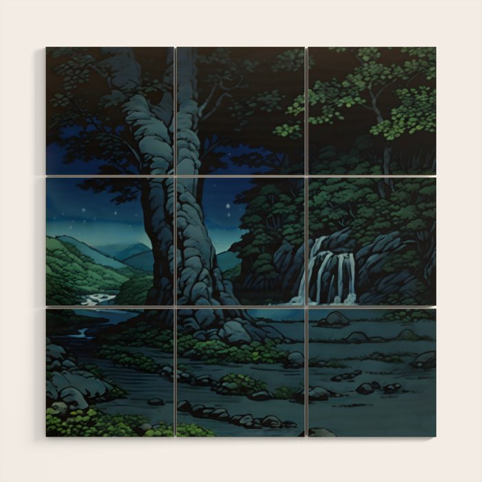 Night Walking at Goki - Nature Landscape Wood Wall Art Gallery Image 1