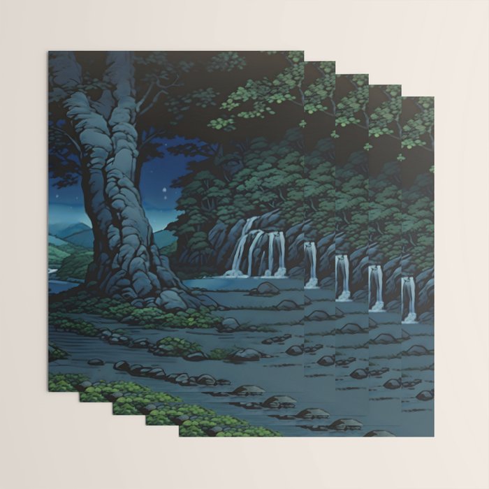 Night Walking at Goki - Nature Landscape Wrapping Paper Gallery Image 3
