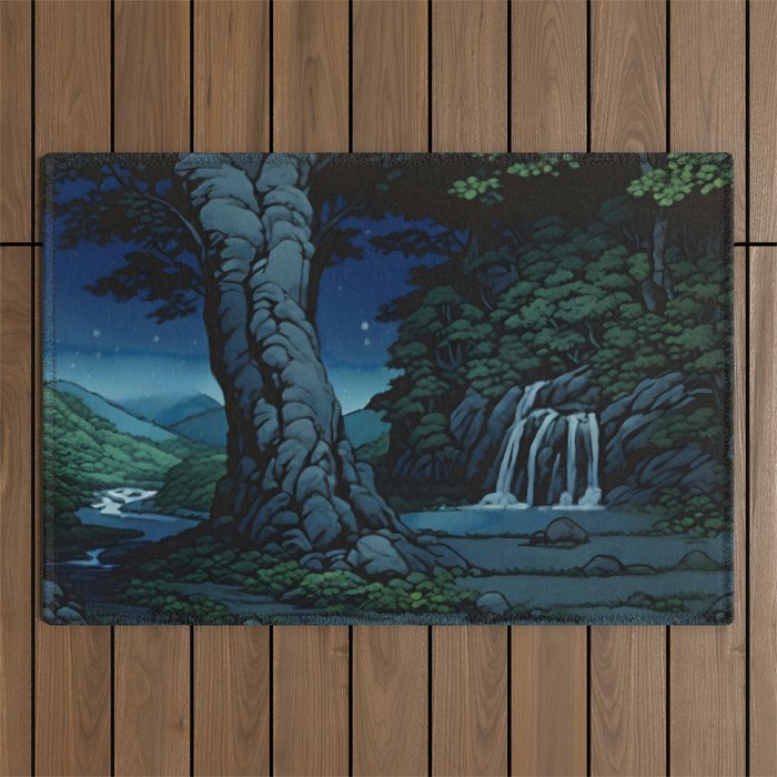 Night Walking at Goki - Nature Landscape Outdoor Rug Gallery Image 1