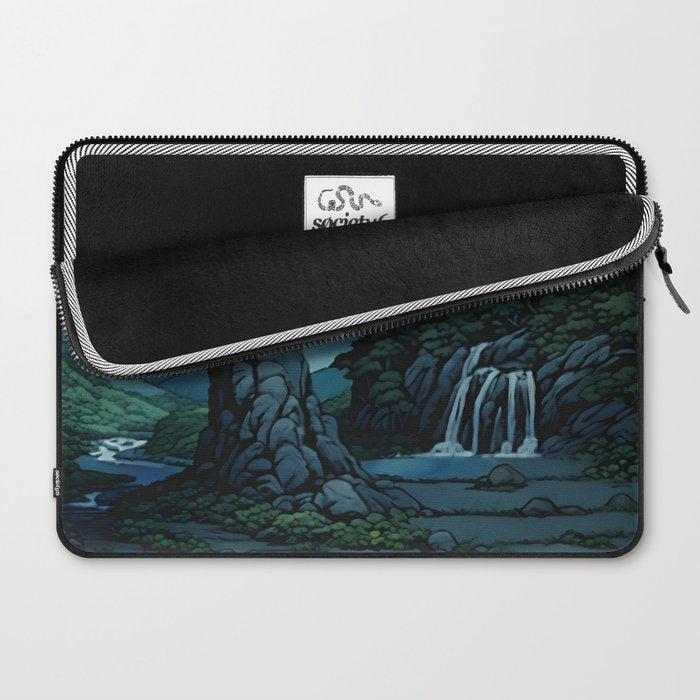 Night Walking at Goki - Nature Landscape Laptop Sleeve Gallery Image 2