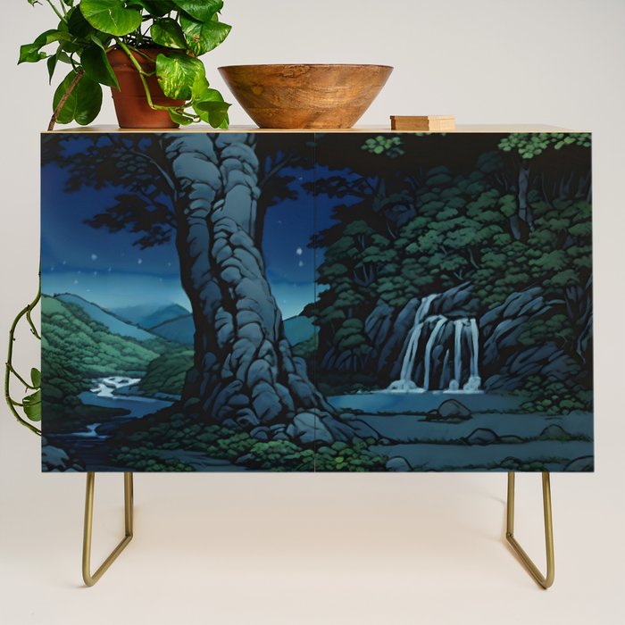 Night Walking at Goki - Nature Landscape Credenza Gallery Image 1