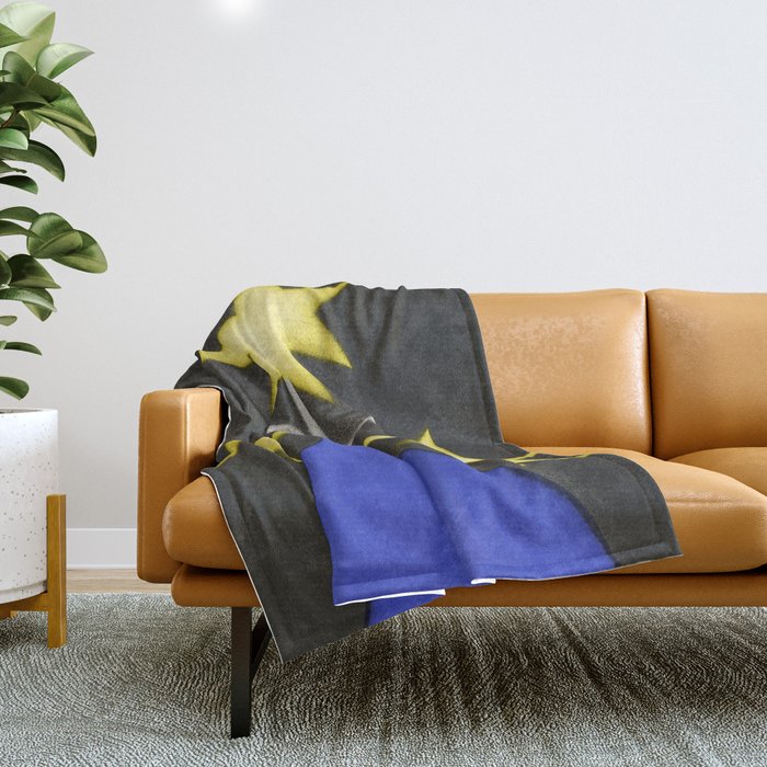 Starry Bloom Throw Blanket Gallery Image 1