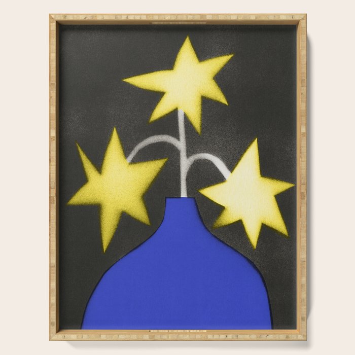 Starry Bloom Serving Tray Gallery Image 1