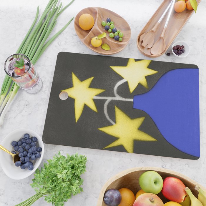 Starry Bloom Cutting Board Gallery Image 2