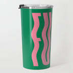 Favorite Word: Tropical Wavy Edition Travel Mug Gallery Image 3
