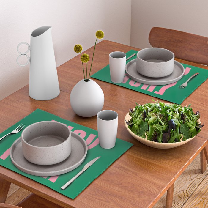 Favorite Word: Tropical Wavy Edition Placemat Gallery Image 2