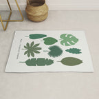 Cat and Plant 39: Tropicat Leaves Rug Gallery Image 1