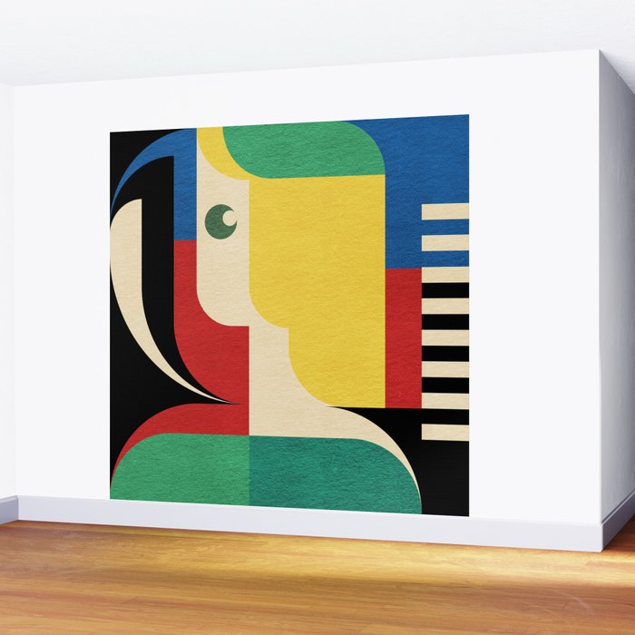 Bauhaus Girl Wall Mural Gallery Image 2