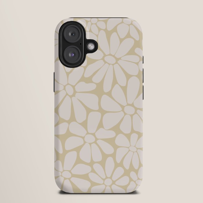 Retro Floral Neutral - Off-White and Beige iPhone Case Gallery Image 9