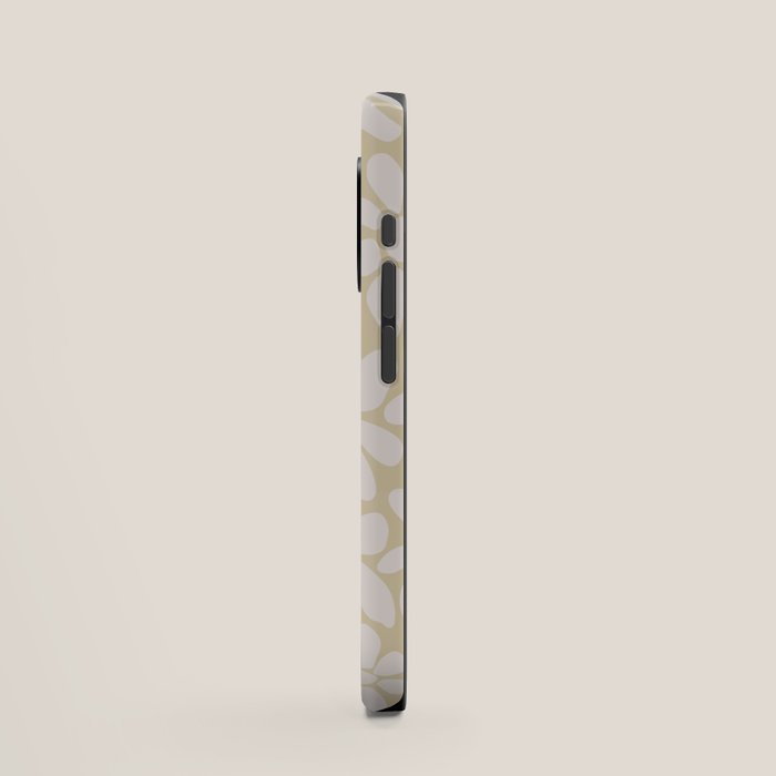 Retro Floral Neutral - Off-White and Beige iPhone Case Gallery Image 2