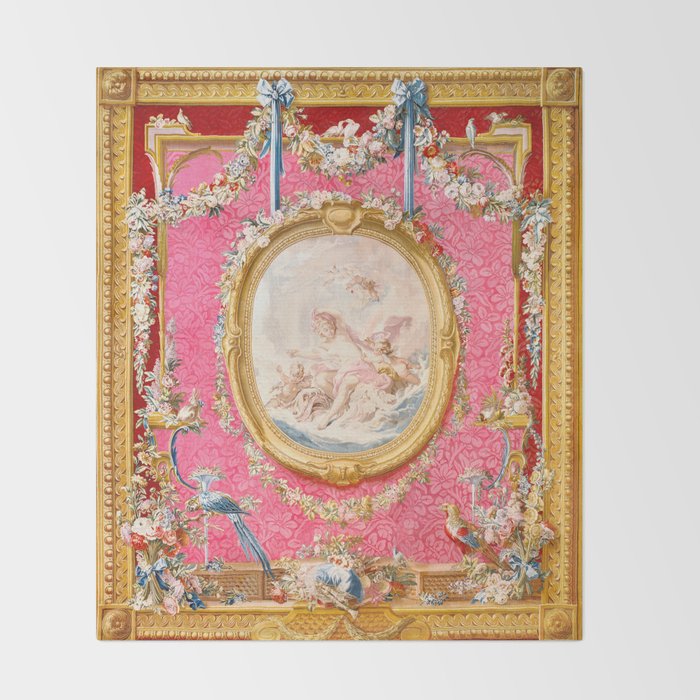 Venus Emerging from the Waters Tapestry François Boucher Throw Blanket Gallery Image 2
