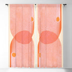 Abstraction_SUN_SUMMER_RED_HOT_SHINE_POP_ART_0322M Window Curtain Gallery Image 5