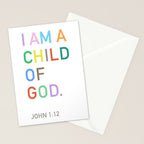I Am A Child Of God, Bible Verse  Stationery Card Gallery Image 2