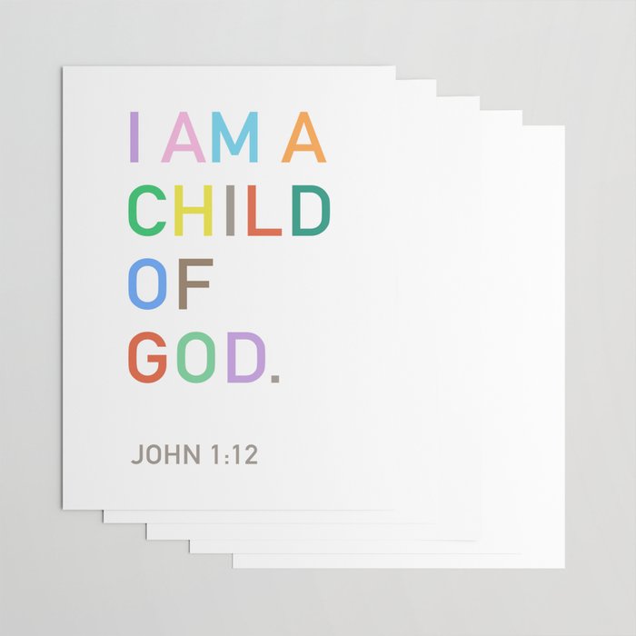 I Am A Child Of God, Bible Verse  Wrapping Paper Gallery Image 3