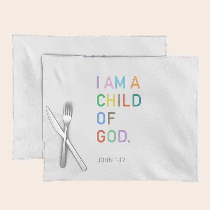 I Am A Child Of God, Bible Verse  Placemat Gallery Image 1