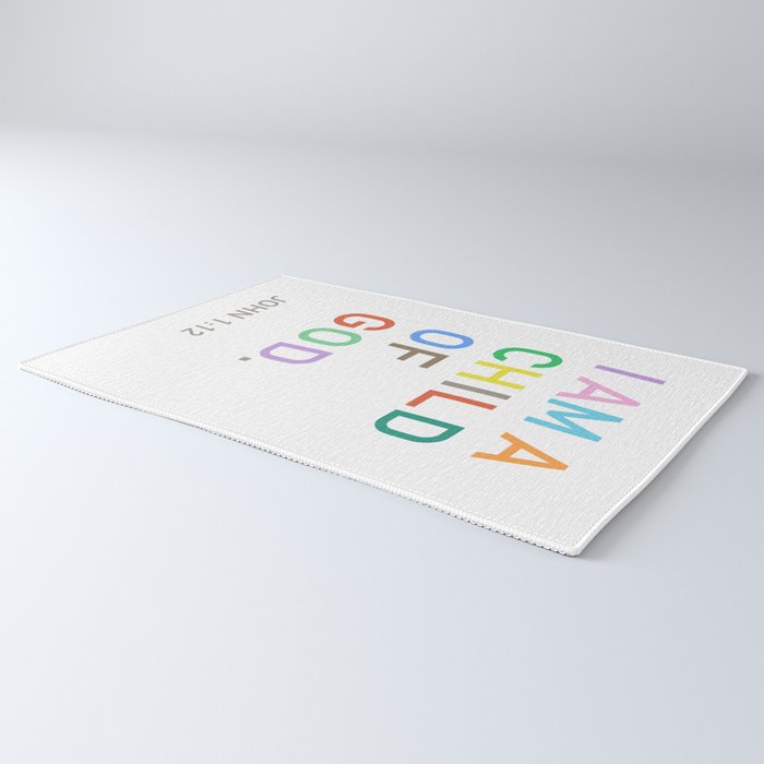 I Am A Child Of God, Bible Verse  Rug Gallery Image 3