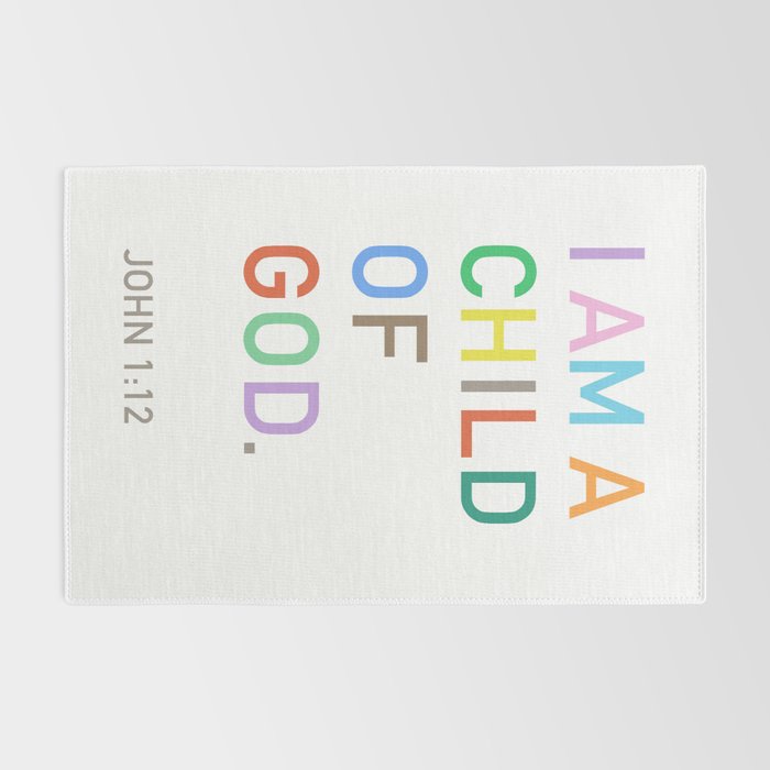 I Am A Child Of God, Bible Verse  Rug Gallery Image 2